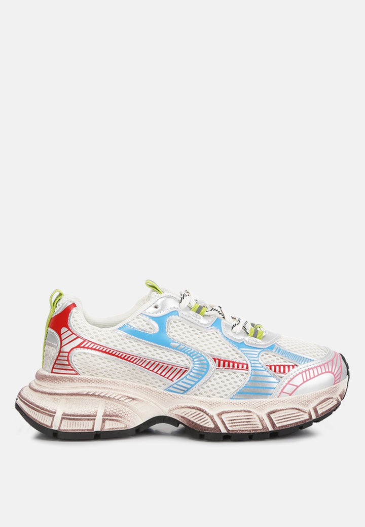 Women Pull Tab Chunky Sole Sneaker