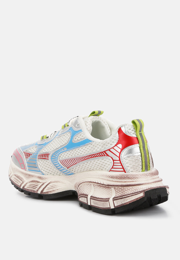 Women Pull Tab Chunky Sole Sneaker