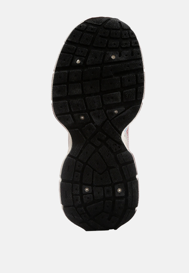 Women Pull Tab Chunky Sole Sneaker