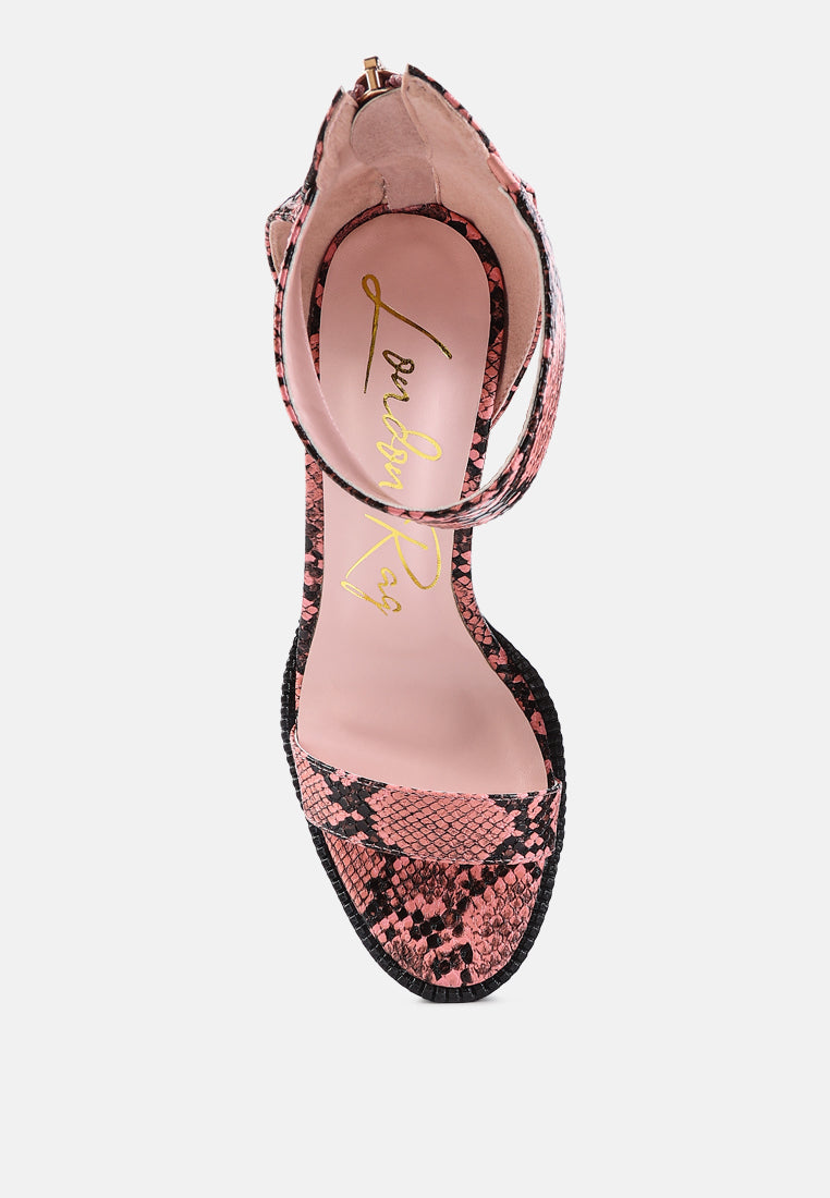 women high heeled block sandal#color_pink