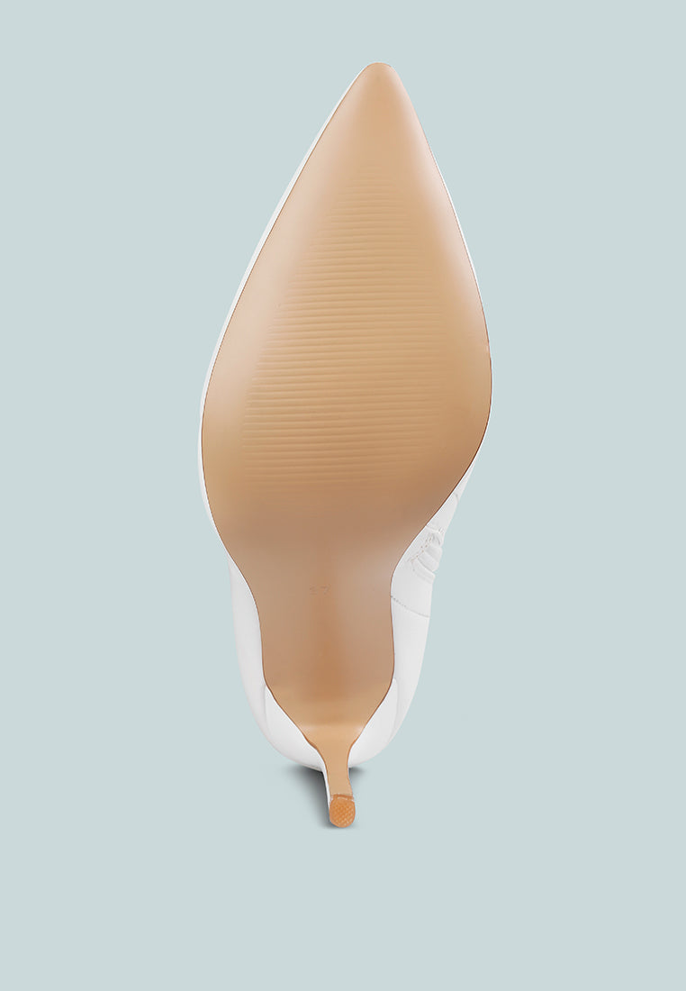 women stiletto long boots#color_white