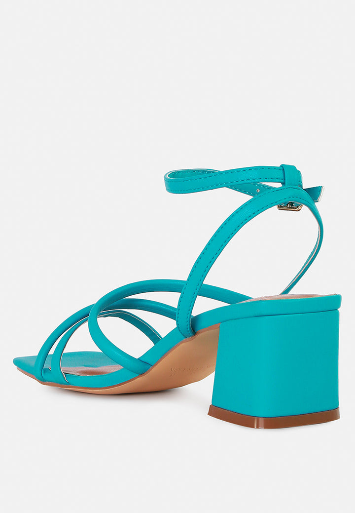 right pose croc mid block heel casual sandals#color_blue