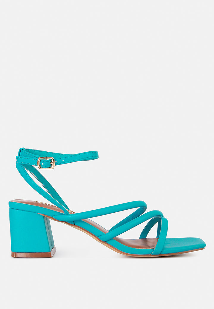 right pose croc mid block heel casual sandals#color_blue