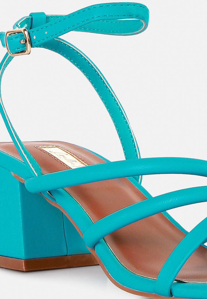 Women Mid Block Heel Casual Sandals