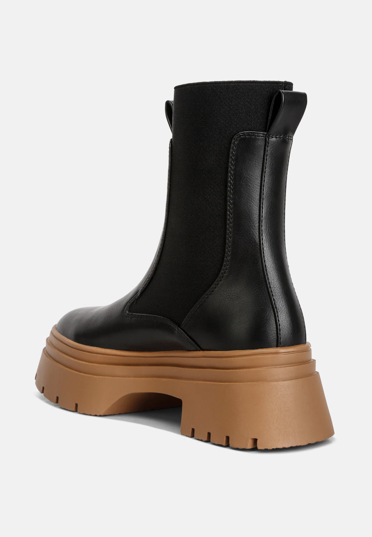 women high top chunky chelsea boots#color_black