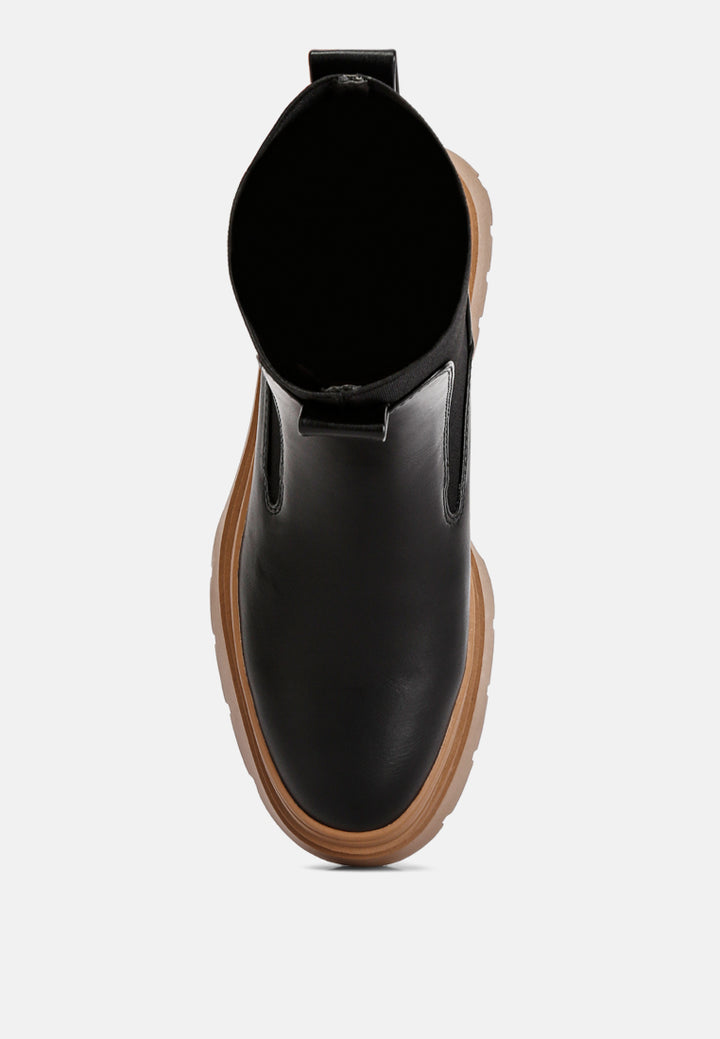 women high top chunky chelsea boots#color_black