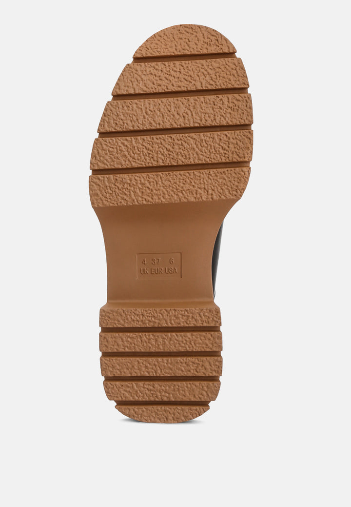 women high top chunky chelsea boots#color_black