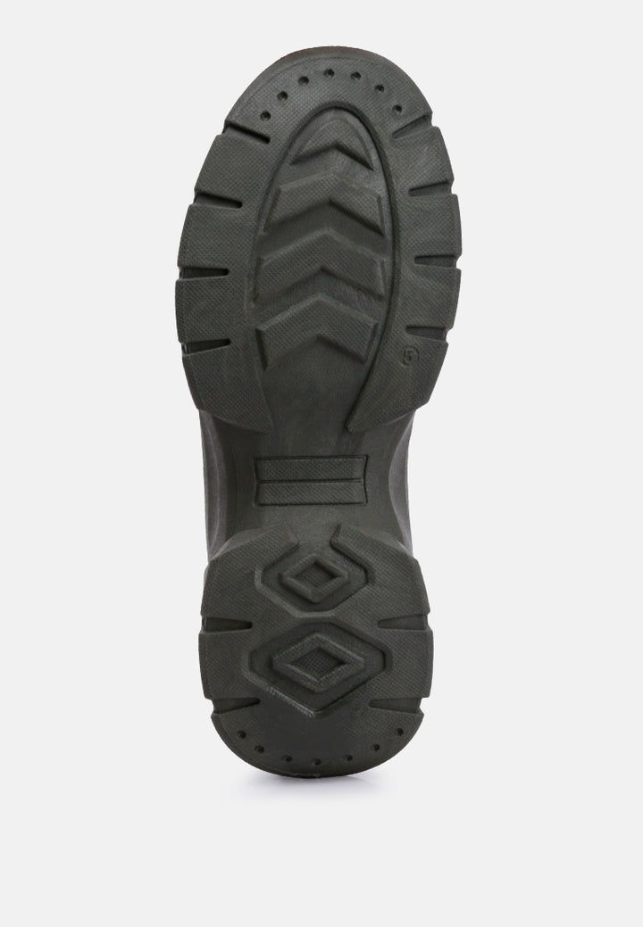 women chunky lace up boots#color_khaki