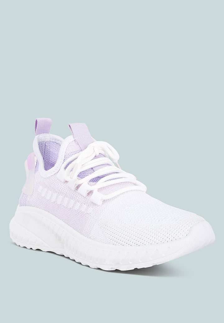 knitted chunky sneakers#color_purple