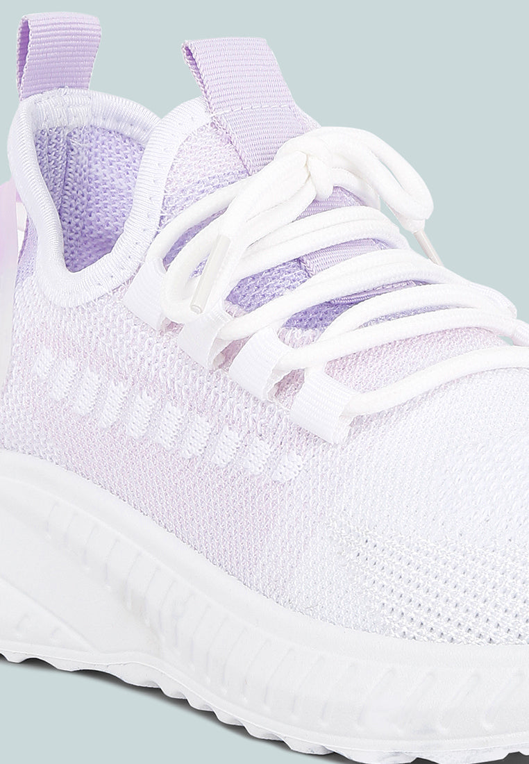 knitted chunky sneakers#color_purple