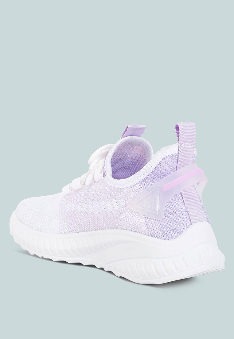 knitted chunky sneakers#color_purple
