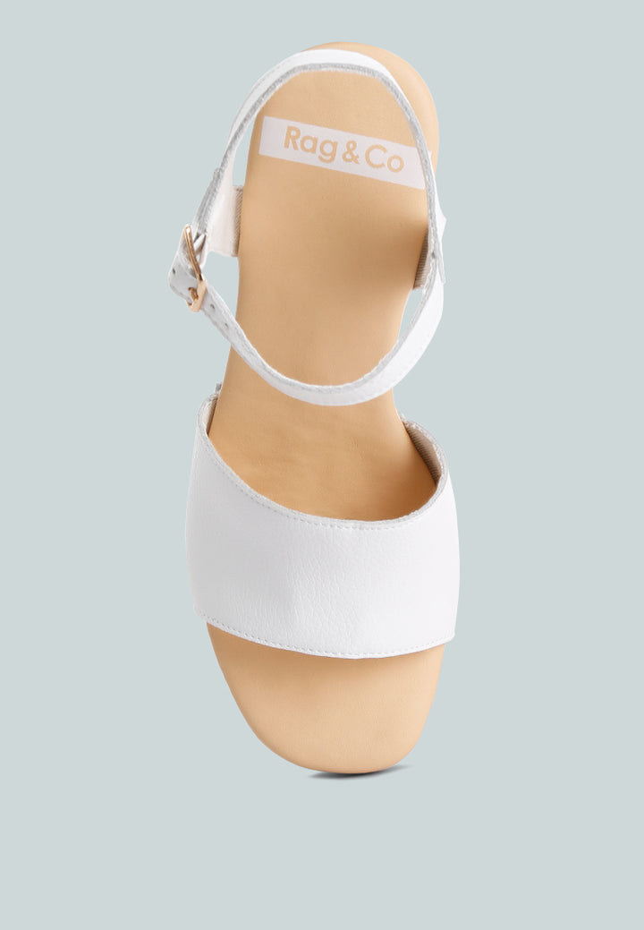 women recycled leather high block sandals#color_white