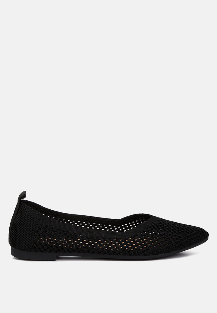 women fly knit slip-on ballerinas#color_black