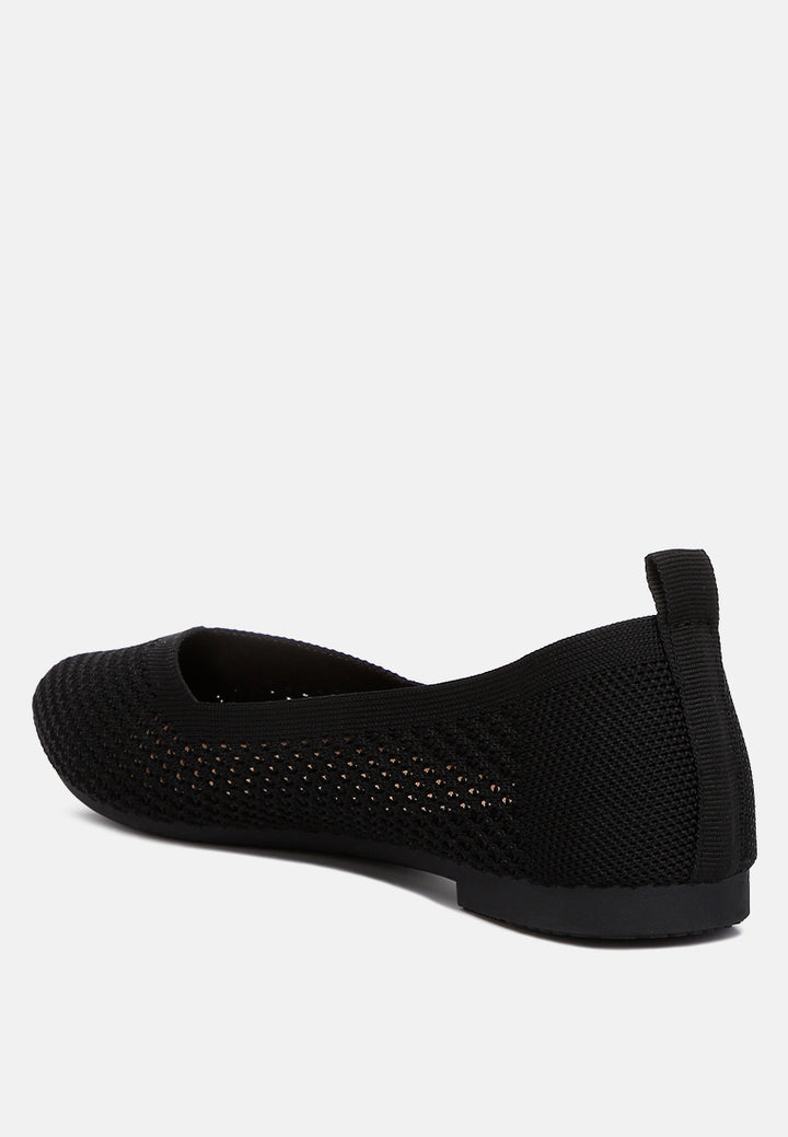 women fly knit slip-on ballerinas#color_black