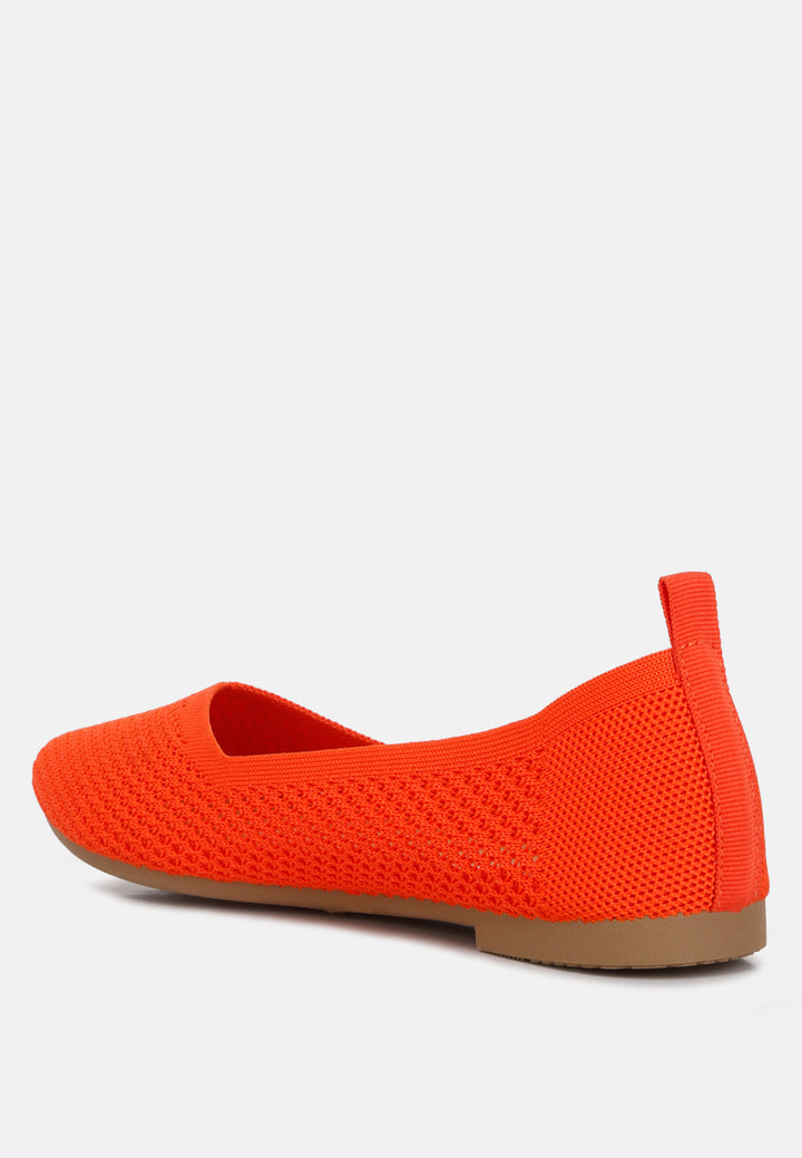 women fly knit slip-on ballerinas#color_red