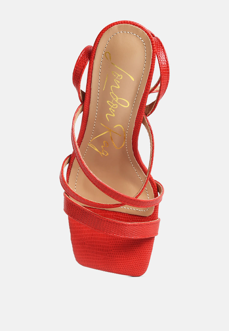 women spool heel sandals#color_red