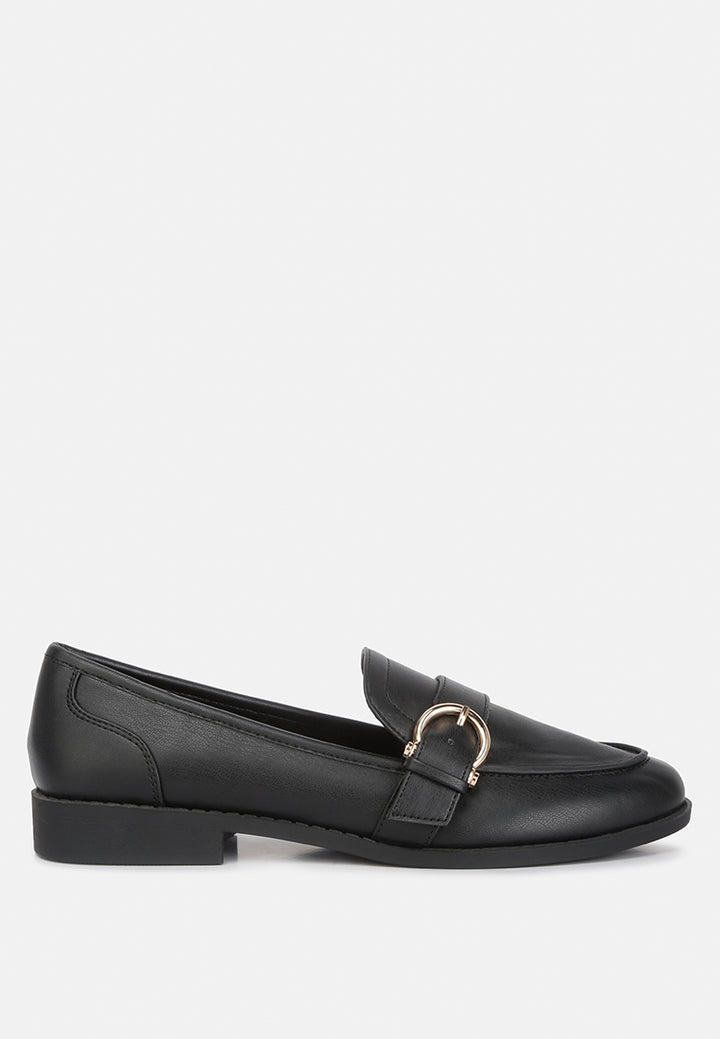 women semi casual loafers#color_black