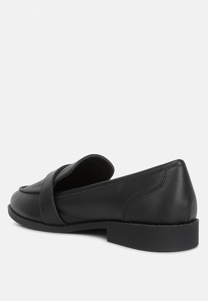 women semi casual loafers#color_black