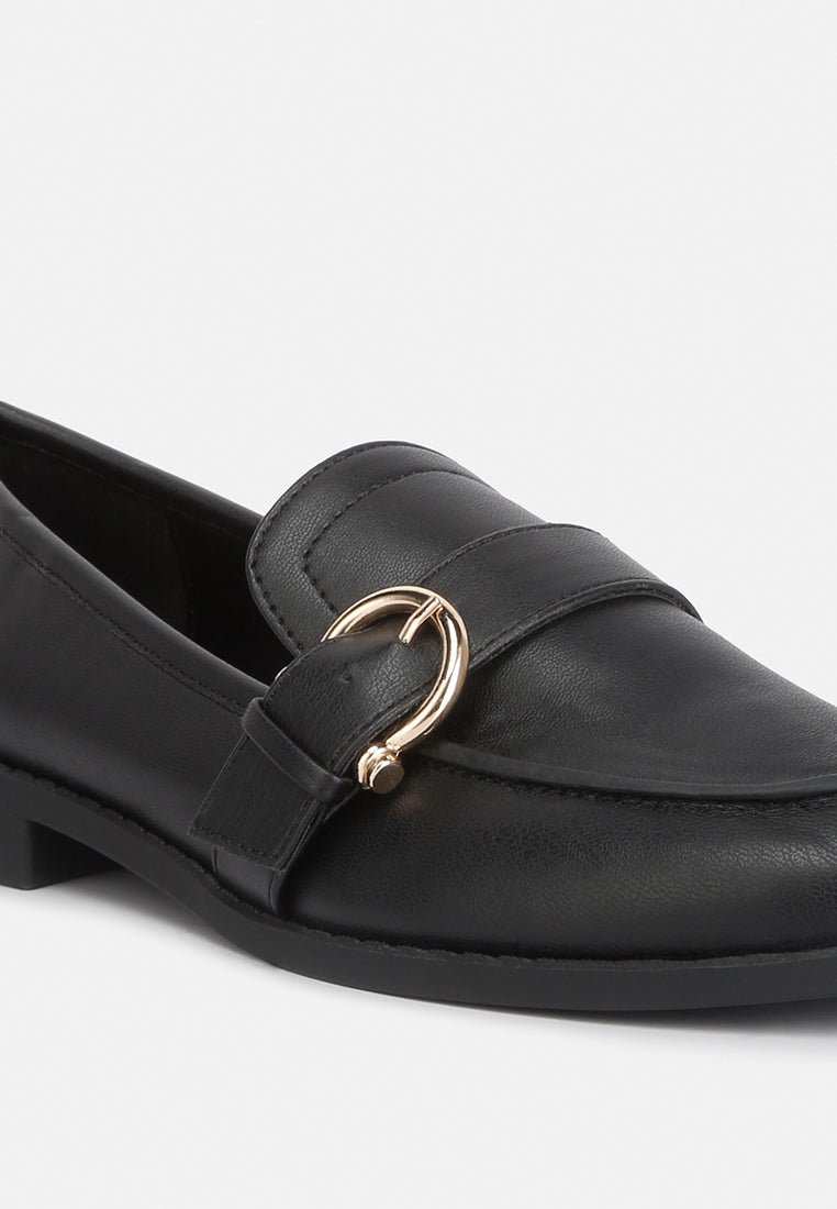 women semi casual loafers#color_black