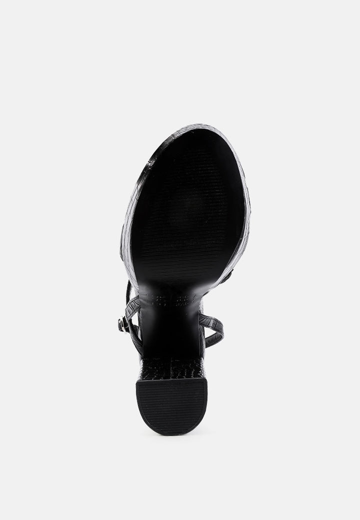 slegs slingback block high heeled sandals#color_black