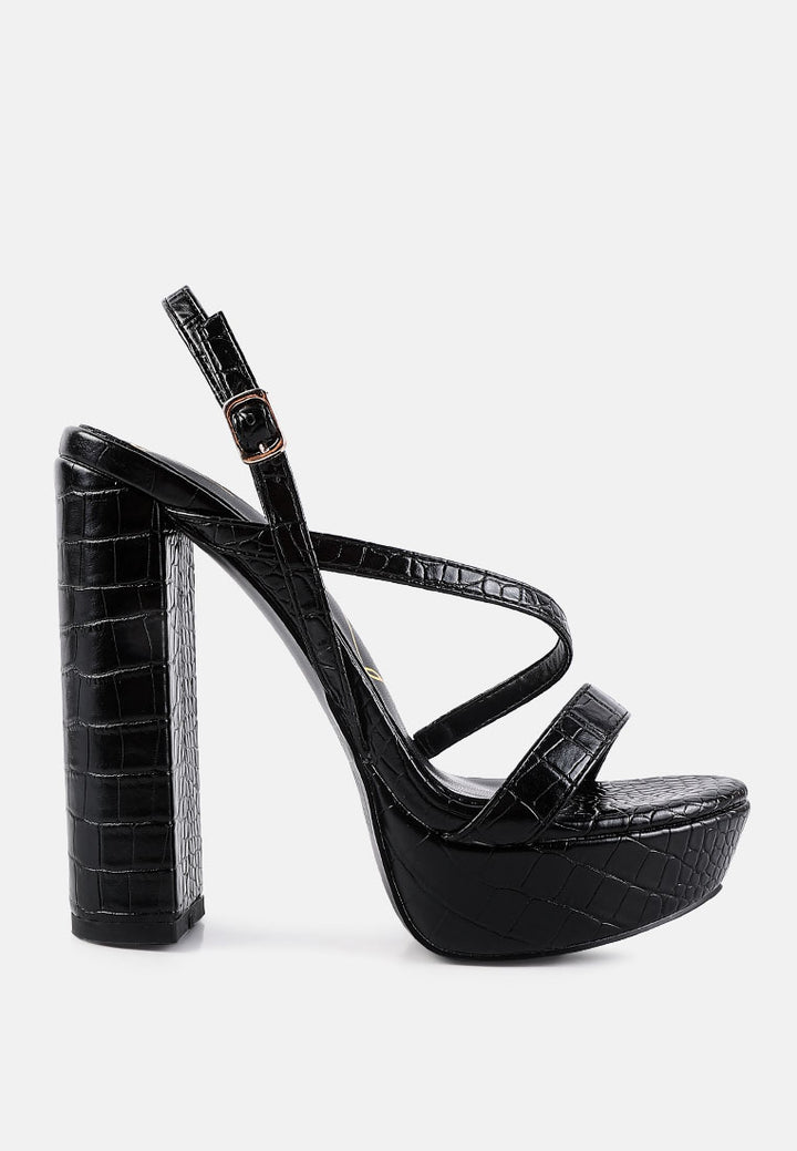 slegs slingback block high heeled sandals#color_black