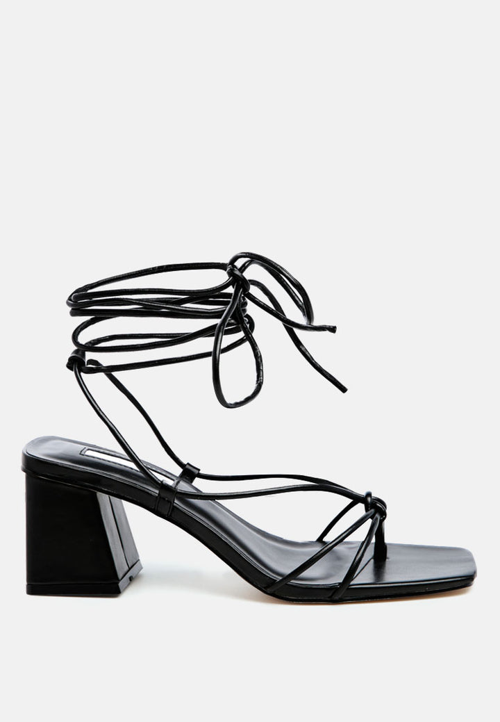spruce tie up block heel sandals#color_black
