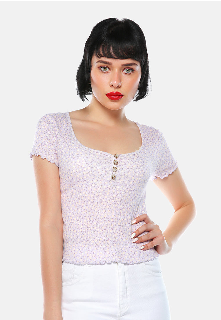 Women Summer Print Casual Top