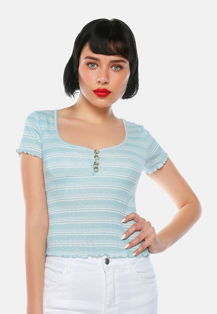 women summer print casual top#color_ivory