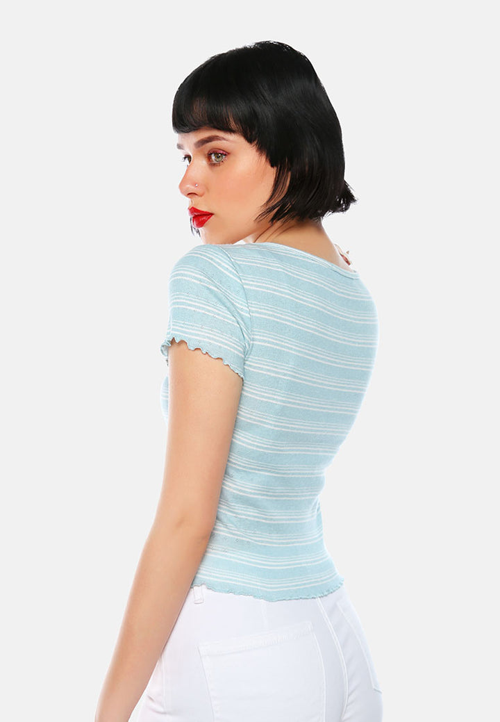 women summer print casual top#color_ivory