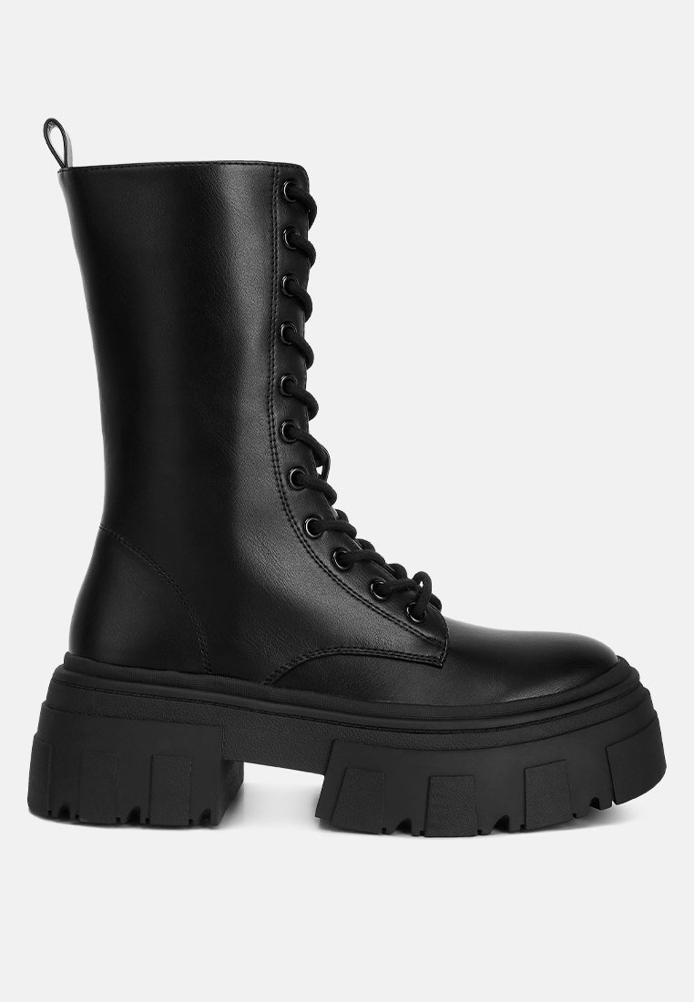 women combat chunky boots#color_black