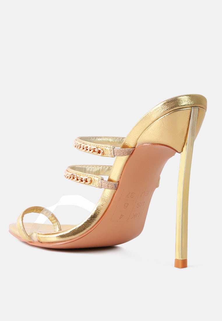 women high heeled toe ring sandals#color_gold