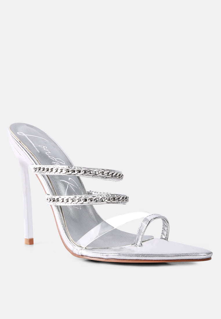 women high heeled toe ring sandals#color_silver