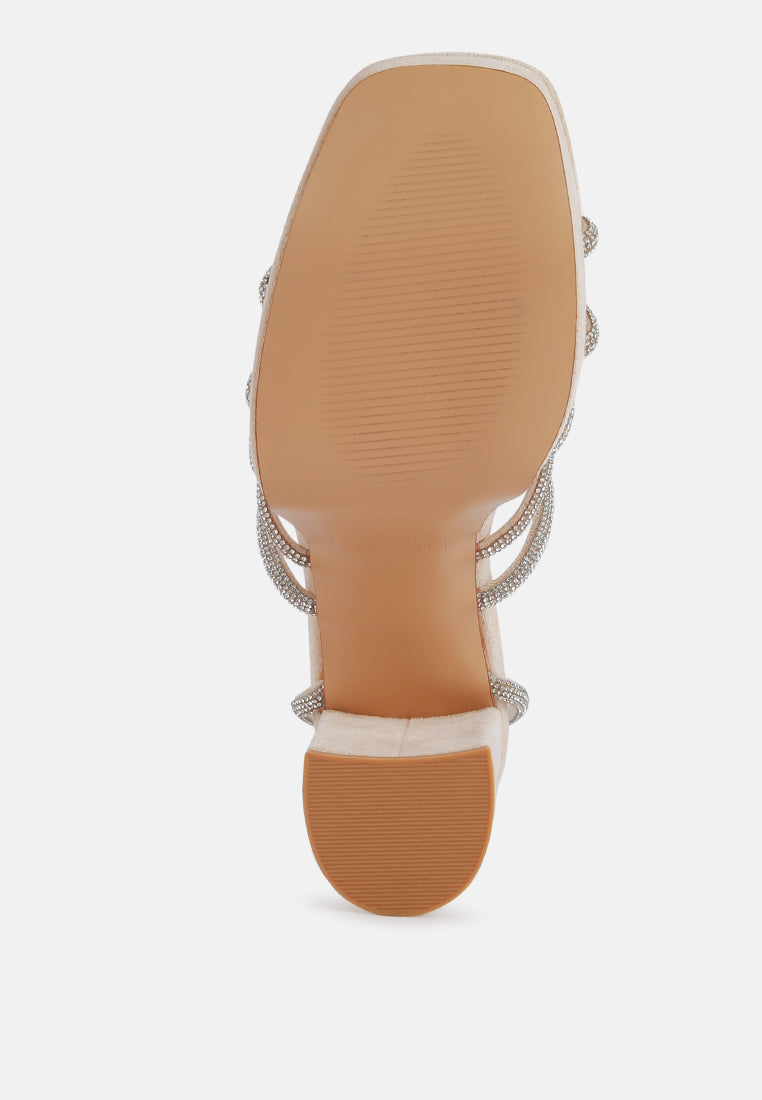 tricks high block heeled sandals#color_nude