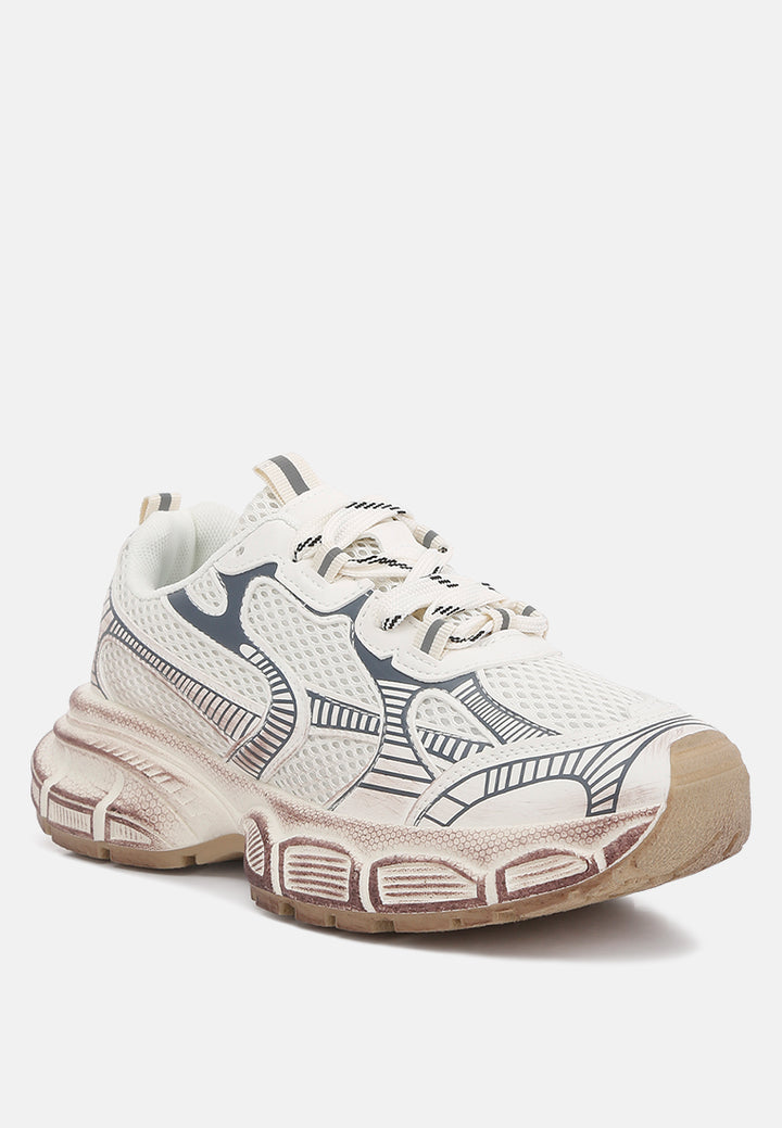 Women Pull Tab Chunky Sole Sneaker