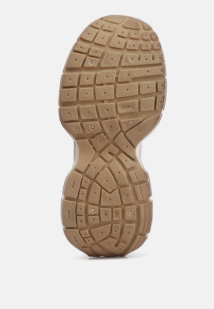 Women Pull Tab Chunky Sole Sneaker