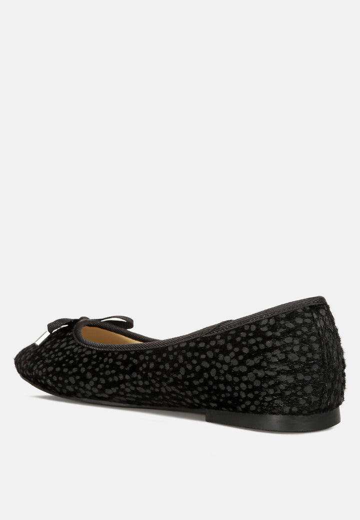 women ziggy flat bow ballerina#color_black