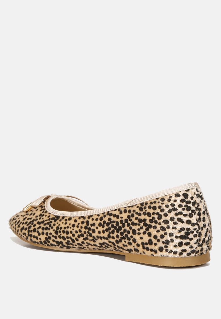 women ziggy flat bow ballerina#color_leopard