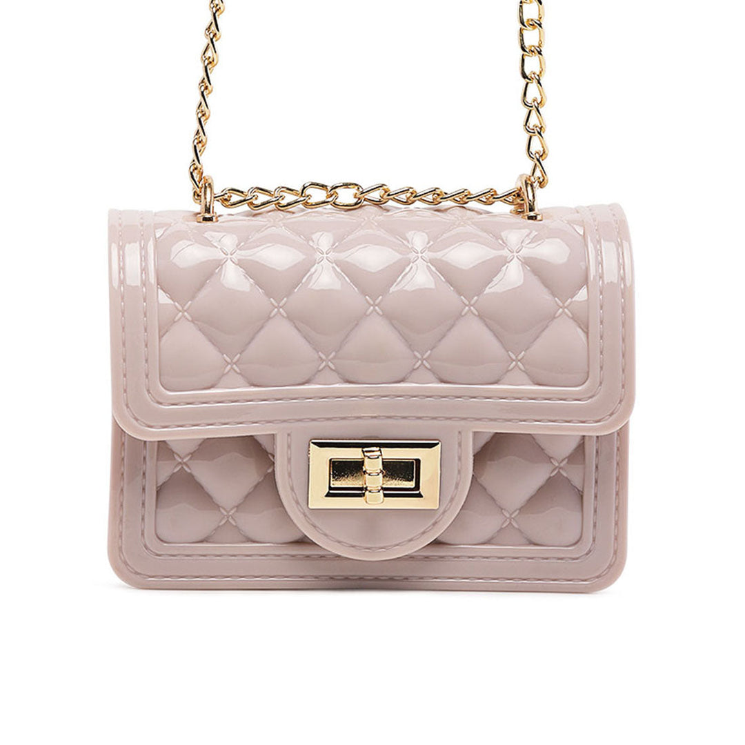 Beige Quilted Sling Bag - Beige