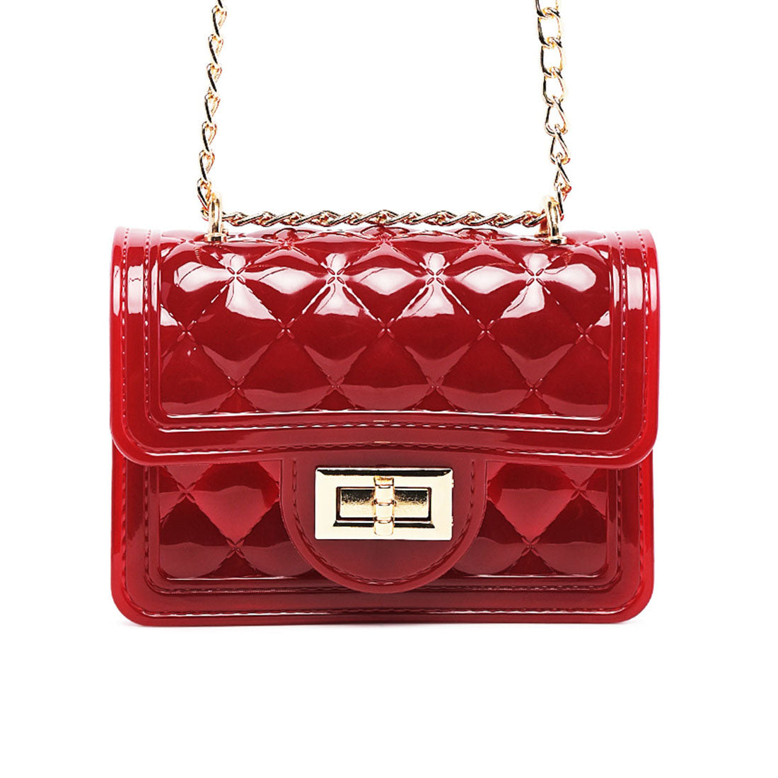 Red Quilted Sling Bag - Red