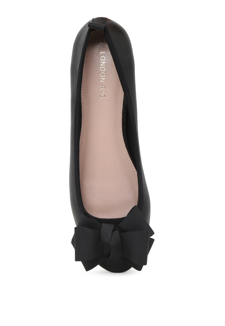 Black Flat Ballerina - Black