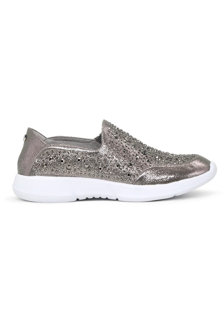 Pewter Sneakers - Silver