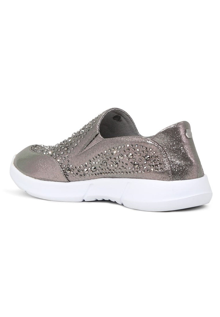 Pewter Sneakers - Silver