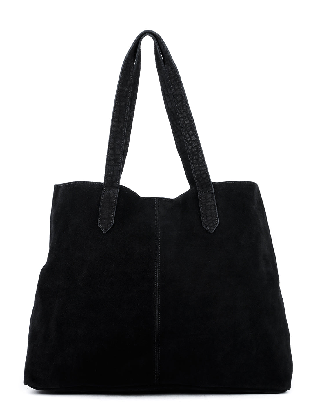Black Fabric Tote Bag - Black