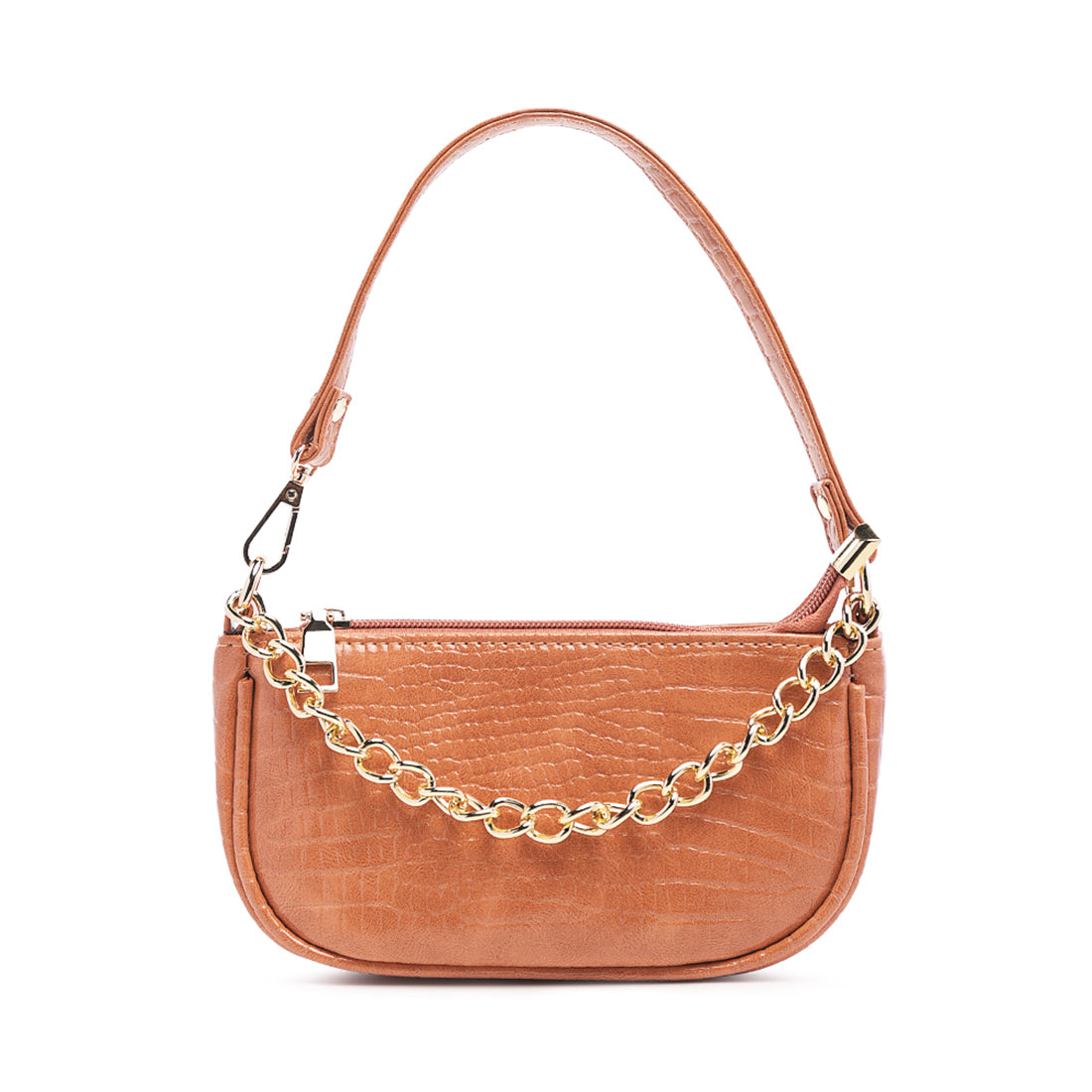 Croc Sling Bag in Coral - One Size