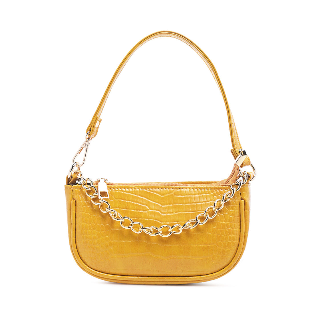 Croc Sling Bag in Yellow - One Size