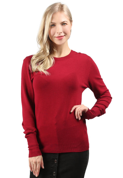 Burgundy Light Weight Pullover Sweater - Burgundy