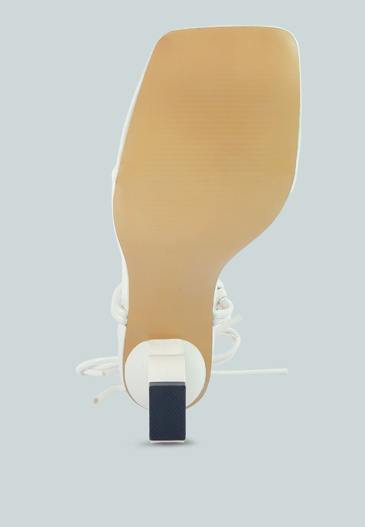 cassino thong lace up chain heel sandal#color_white