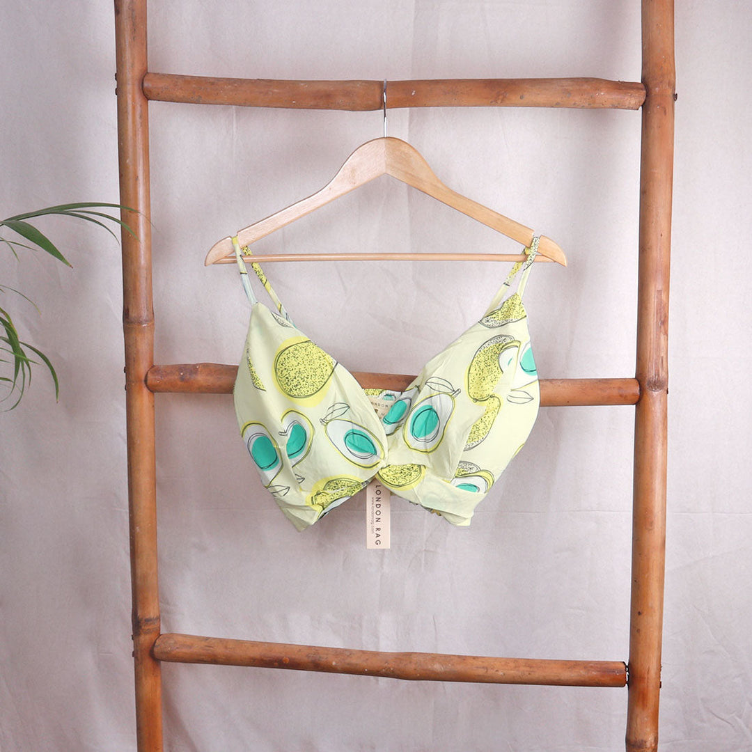 Tropical Life Cami Crop Top - Yellow