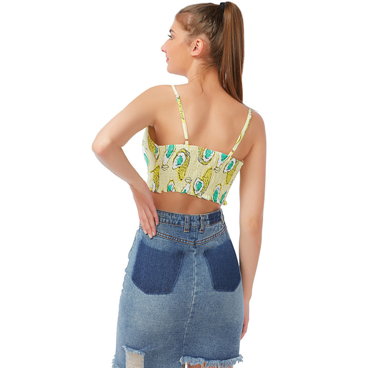 Tropical Life Cami Crop Top - Yellow