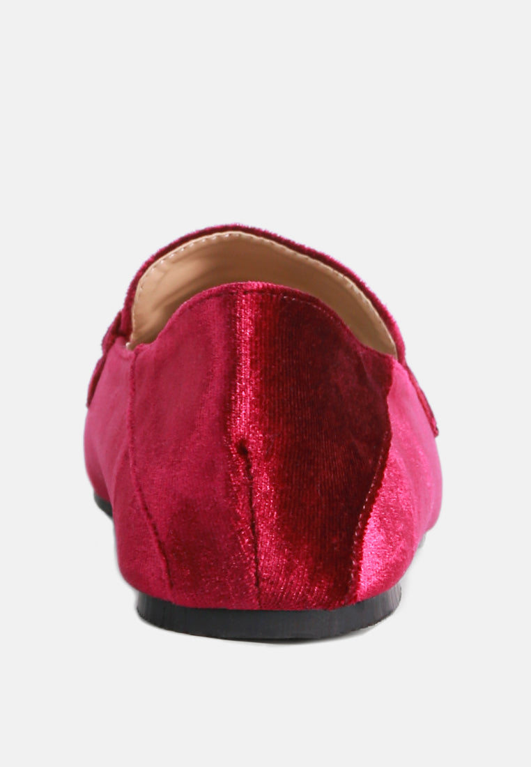 velvet metal show detail loafers by ruw#color_burgundy
